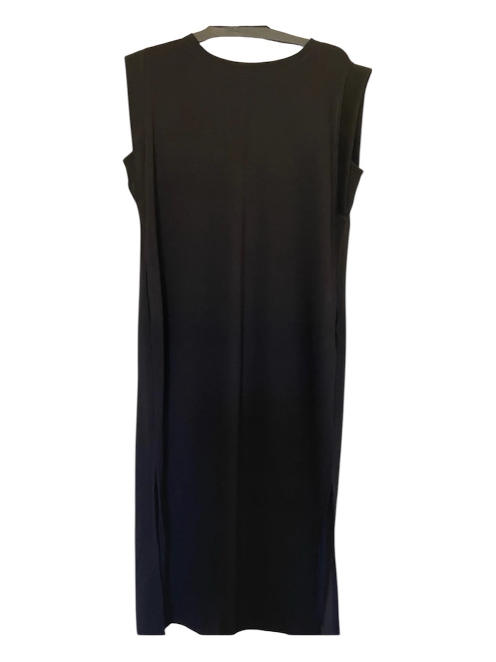 Women’s Black Sleeveless Maxi Dress - Elegant Everyday Style